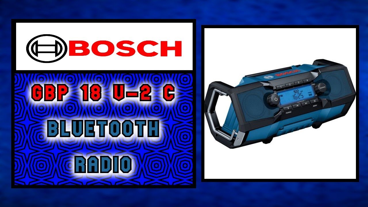 Démonstration de la Radio de chantier GPB 18V-2 SC en boîte carton - BOSCH  