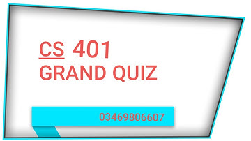 cs401 grand quiz
