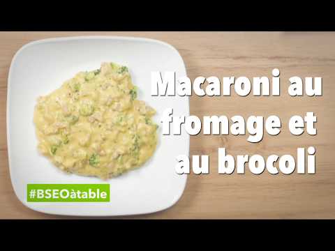 #BSEOàtable - Macaroni au fromage et au brocoli facile à préparer sur la cuisinière