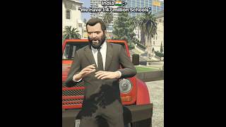 GTA 5 || USA v/s China v/s India Schools ||#gta5 #usa #vs #china #vs #india #school #viralshorts #yt