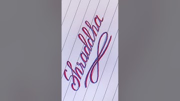 Shraddha Name Art #shorts #ytshorts