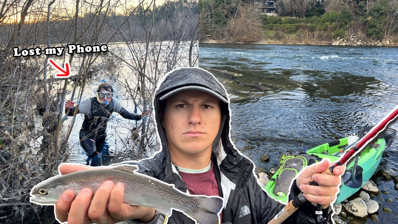 Steelhead fishing, losing my phone, and river kayaking!  (SWO)