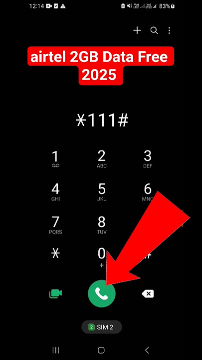 Airtel Free Data 2025 || 2GB Data Free || Airte Free Data Code #yts #airtelfreedata #aiart #freedata