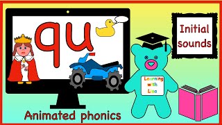 qu | Phonics Phase 3: Initial sound 'qu’ by Learning with Lisa 313 views 2 years ago 4 minutes, 58 seconds