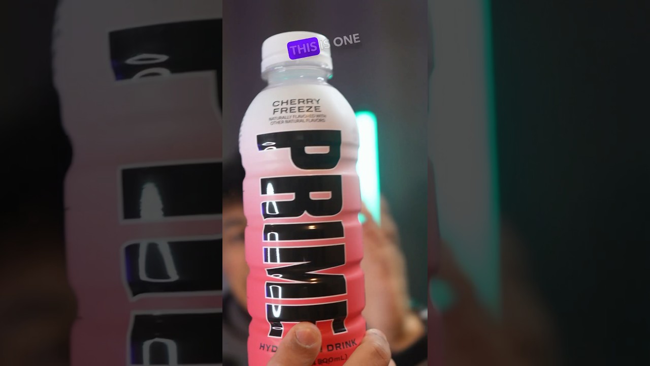 I tried PRIME CHERRY FREEZE! New 2024 flavour! #shorts #drinkprime