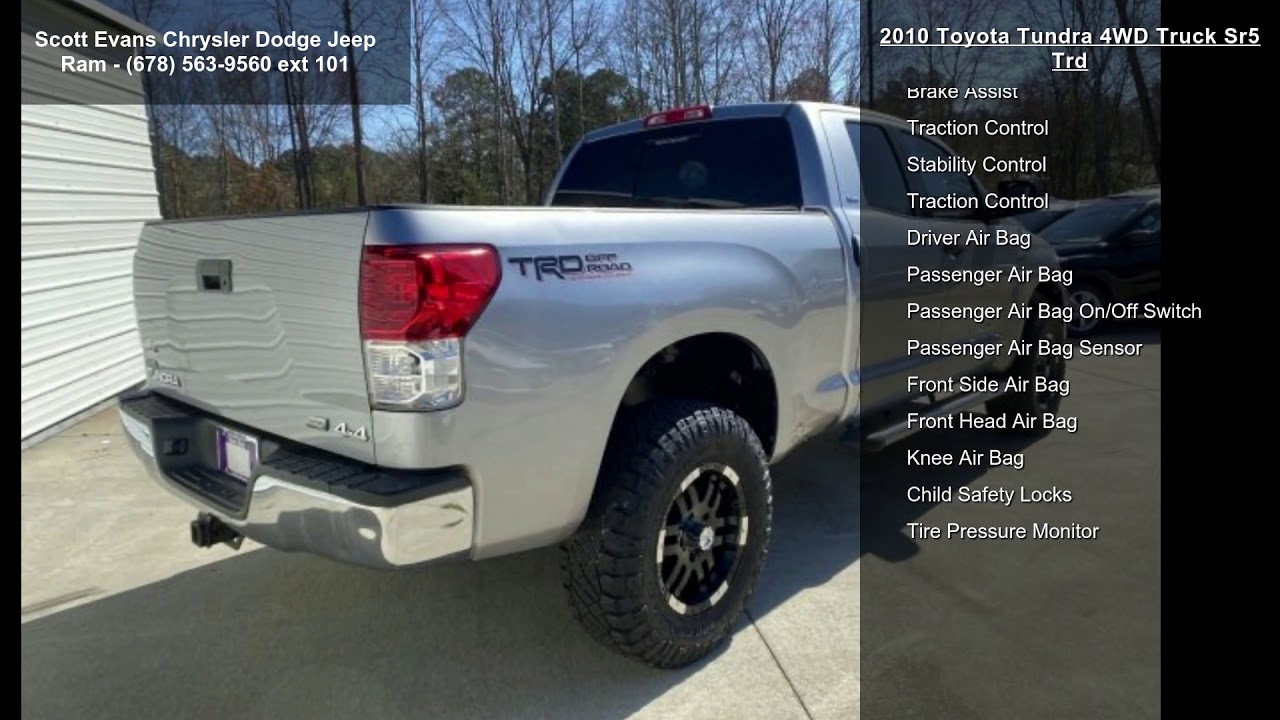 2010 Toyota Tundra 4WD Truck SR5 TRD - YouTube