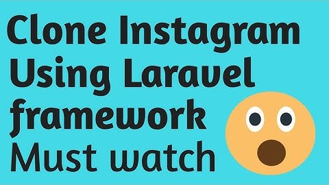 Build Instagram  Using Laravel in one video || PythonEpoint Tutorial