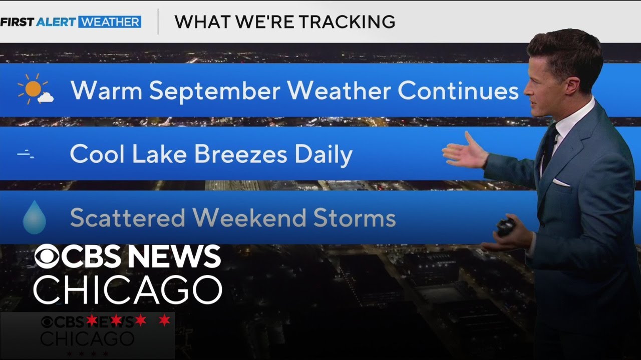 Warm weather continues leading to storm chances by weekend - YouTube
