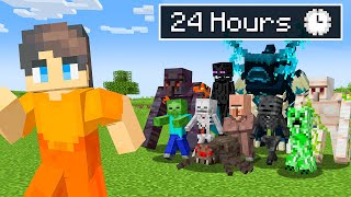 I Survived 100 MOBS in 24 HOURS in Minecraft