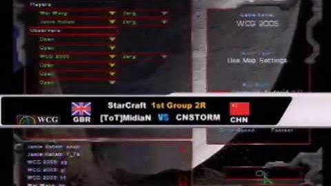 2005 Grand Final second day: StarCraft match: ToT]MidiaN vs CNSTORM