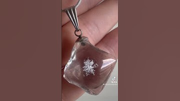 Real snowflake captured and preserved using polymerization process! #art #shortsviral #shorts