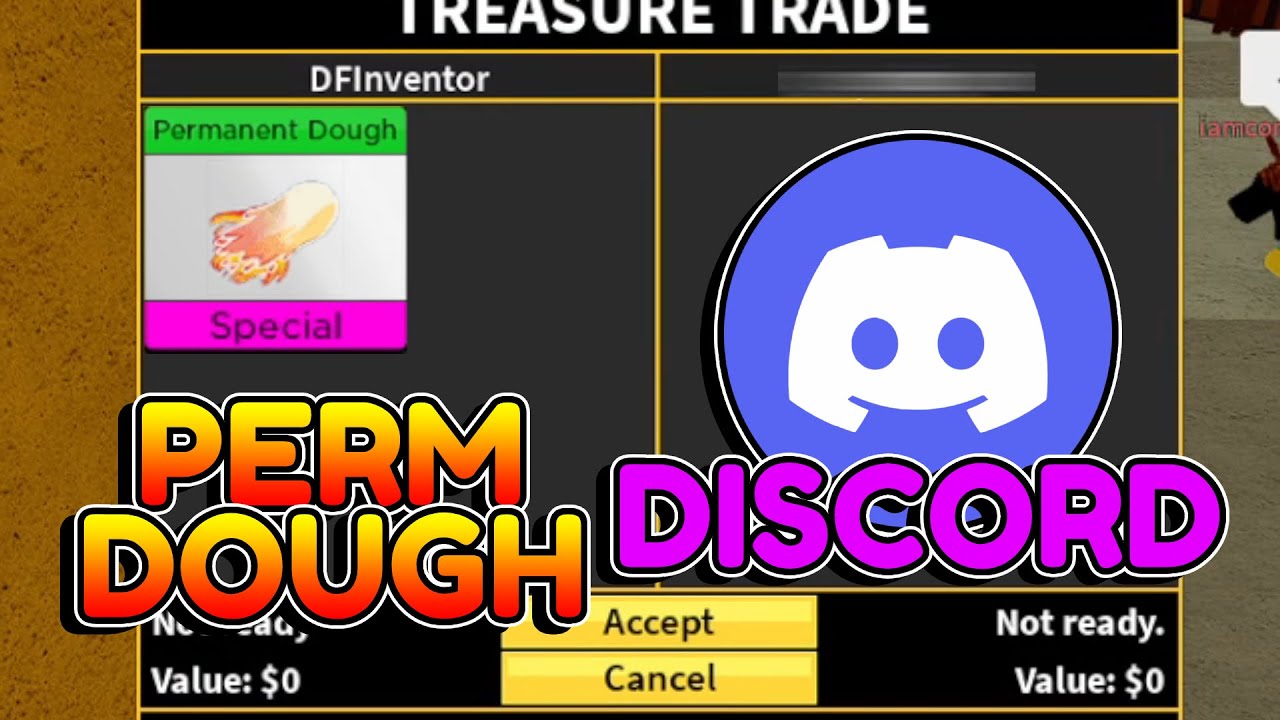 Trading PERMANENT DOUGH in Blox Fruits Discord! 🍩😱 