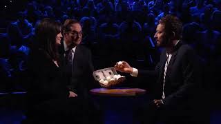 selena and jimmy fallon egg roulette game #shorts subscribe to my channel.