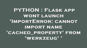 PYTHON : Flask app wont launch 