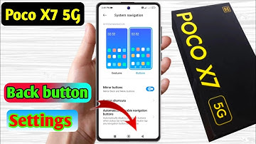 poco x7 5g back button settings, poco x7 5g side button setting