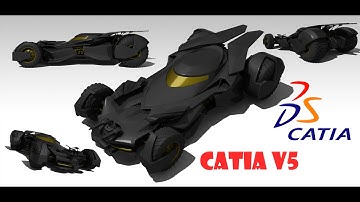 Vehicle Design in Catia V5 | Design of Batmobile | Car Design | Imagine and Shape | Catia V5R27
