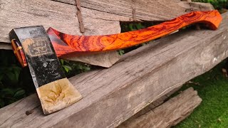 Works Of Art | The Process Of Making A Beautiful Axe Handle With Basic Tools