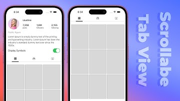 Building Scrollable Tab View Using SwiftUI | Instagram Profile Scroll Tab View | iOS 18+ | Xcode 16