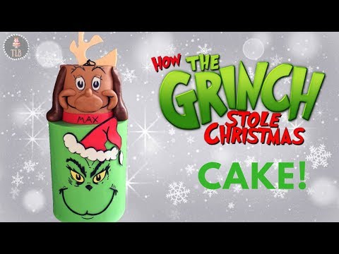 the-grinch-cake-tutorial!-|-christmas-cakes