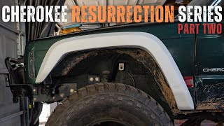 FRONT Cherokee XJ Notch Customs Fender Flare Install