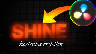 PREMIUM SHINE Texteffekt in DaVinci Resolve – KOSTENLOS & einfach 🔥