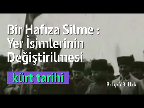 Bir Hafıza Silme Operasyonu: Yer İsimlerinin Değiştirilmesi