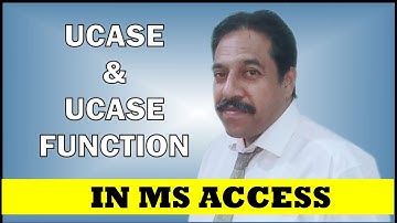 LCASE AND UCASE function in ms access | How to MS Access Change Text Case to Uppercase Lowercase