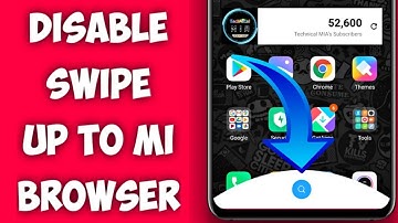 How To Disable Swipe Up Browser In MIUI 11 | Remove Mi Browser From Swipe Up | Swipe Up Browser