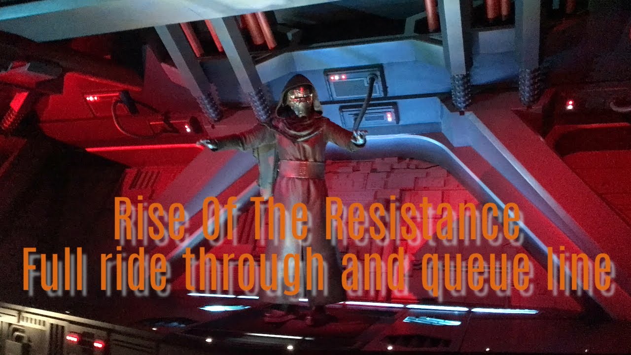 Rise Of The Resistance Full ride and Full Queue Line. - YouTube