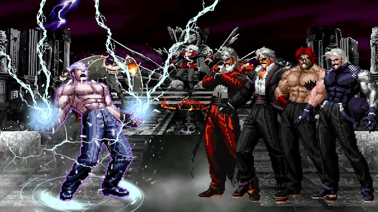 [KOF Mugen] Orochi Yamazaki vs Rugal Bernstein Team