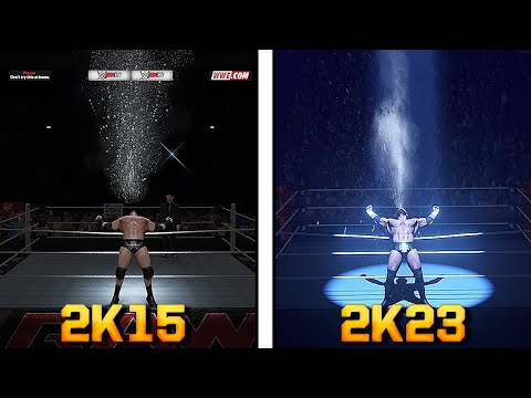 WWE 2K15 Vs. WWE 2K23 Graphics U0026 Details Comparison !!!