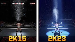 WWE 2K15 Vs. WWE 2K23 Graphics & Details Comparison !!!