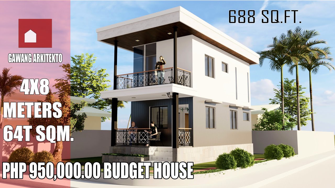 (4X8 METERS) TINY HOUSE (13X26 FEET) / 32 SQM