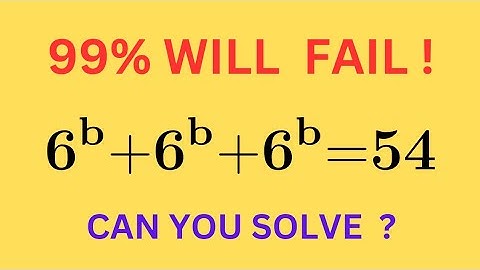 How to Master Hard MATH Olympiad Question Easily | Exponential Equation |
