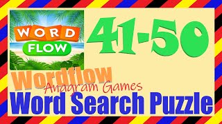 Wordflow Level 41-50 Answers | Word Search Puzzle | Anagram Games screenshot 5
