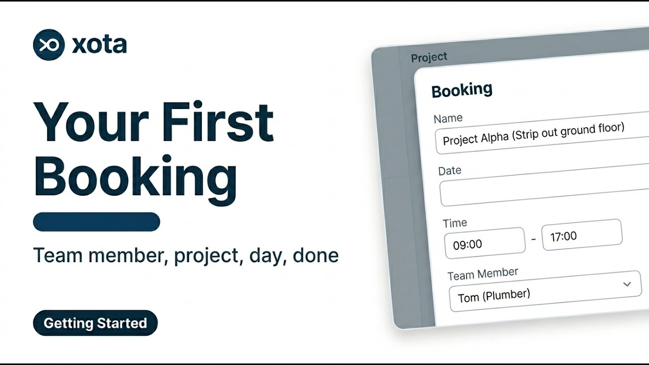Your first booking