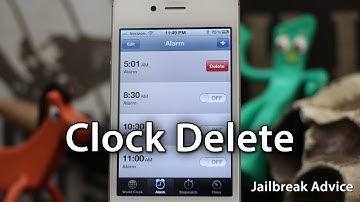 [Jailbreak Advice] Clock Delete - Delete Clocks And Alarms With A Swipe