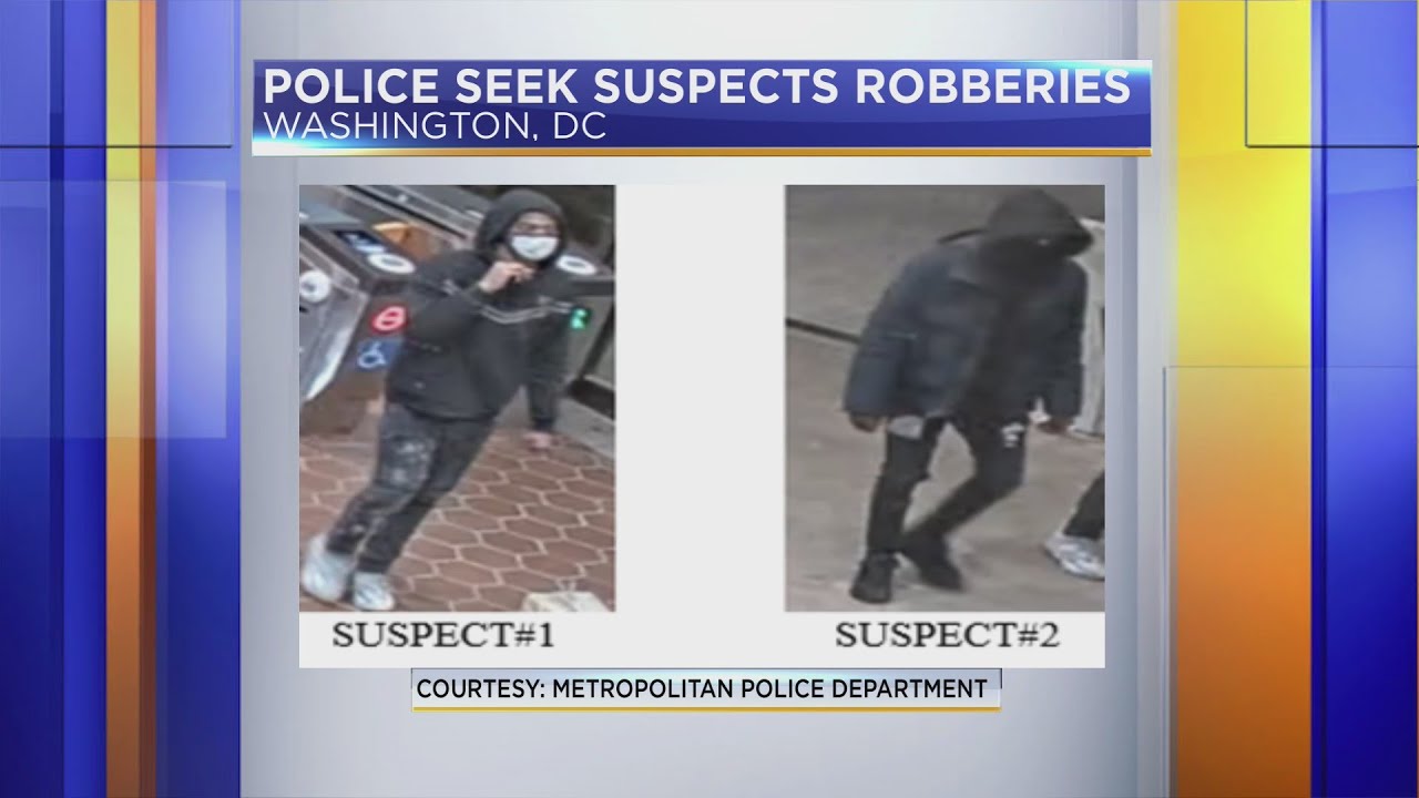 DC Police seek suspects in armed robberies - YouTube