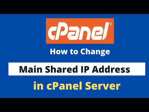 How to change the Shared IP Address of cPanel Server