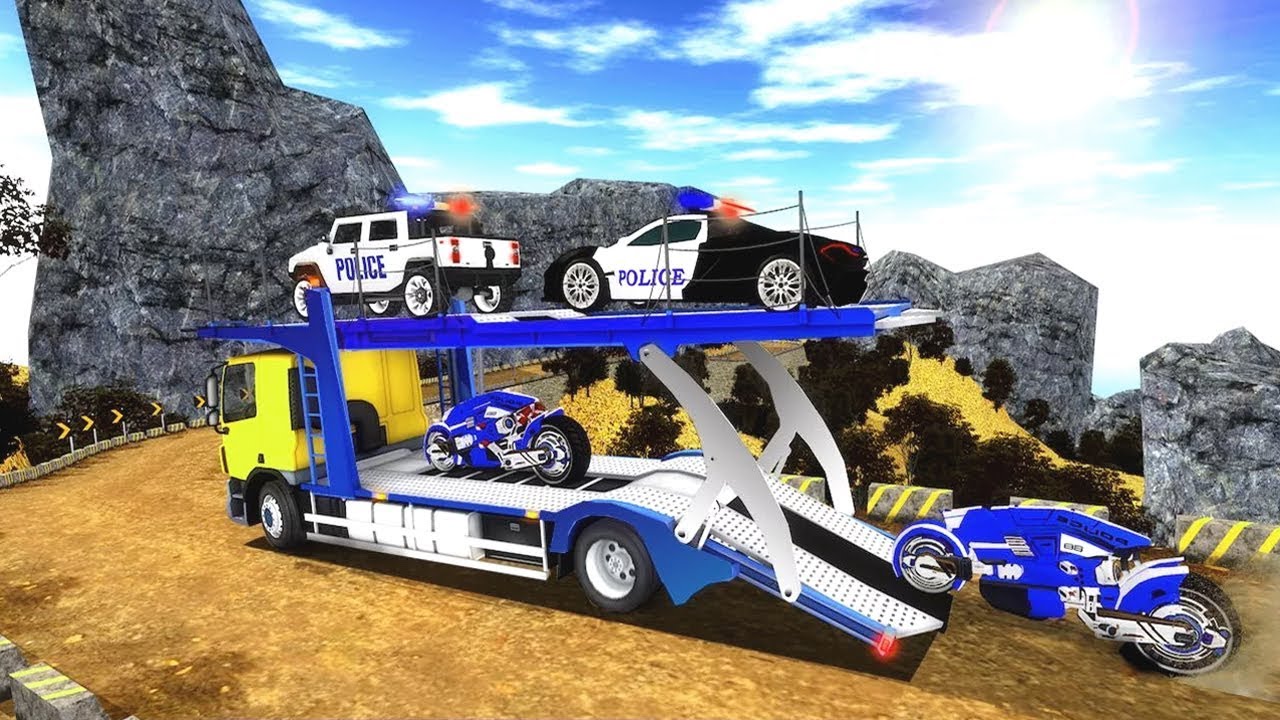 OffRoad Police Transport Trailer Truck (by Magnet Mind Studios) Android Gameplay [HD]