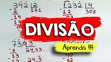 Como fazer conta de divisão | Muito fácil