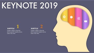 #085 Create a Brain Slide in macOS Catalina Keynote 9 2 Tricks Principle #StayHome #WithMe