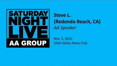Steve L. Saturday Night Live AA Speaker