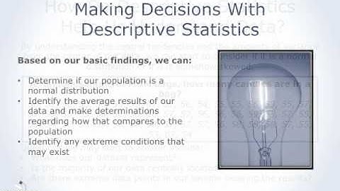 Using Excel For Descriptive Statistics (part 1 of 6)