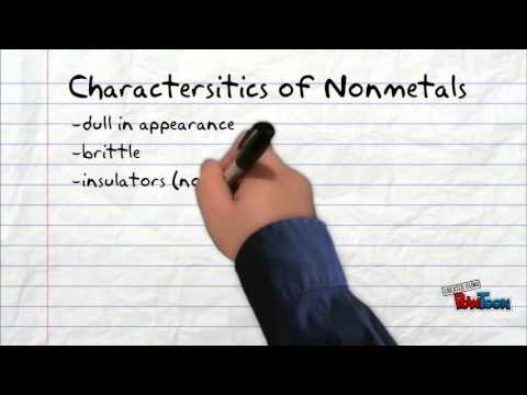 metals nonmetals and metalloids youtube