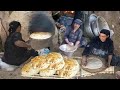Traditional Style Bread Made With Local White Wheat Flour In A Clay Oven 