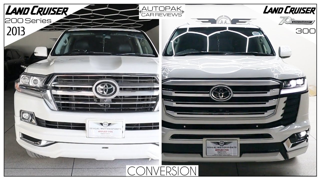 Toyota Land Cruiser V8 2013 to V8 2023 Conversion. Detailed Facelift