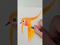 #shorts how to paint a cute bird in 1 minute