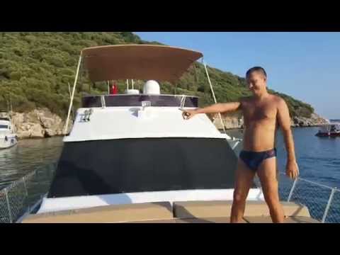 Отдых на частной яхте возле берегов Анталии. Черепаший остров!