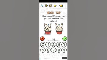 Brain challenge puzzle level 105 How many differences can you spot between two pictures walkthrough